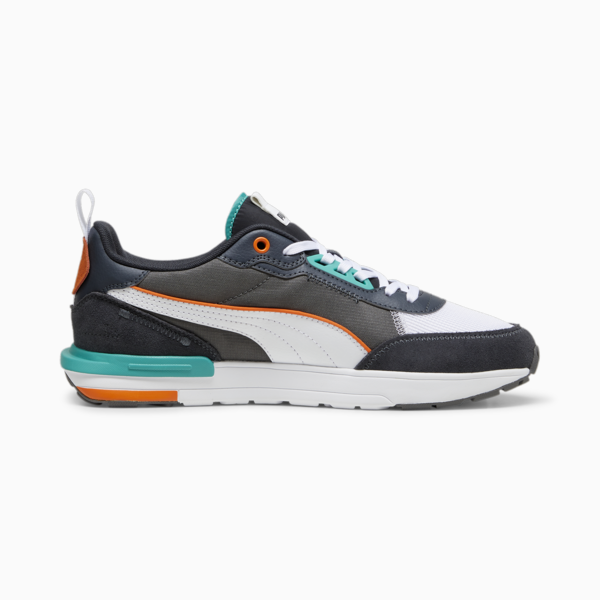 R22 Trainers, PUMA White-Rickie Orange-Cool Dark Gray-Strong Gray, large-ZAF
