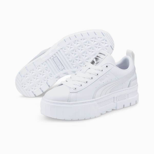 Mayze Glow Women's Trainers, Puma White, large-ZAF