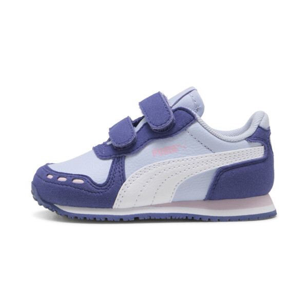 Puma Cabana Racer Sl 20 V Toddlers' Shoes In Cool Weather- White-blue Crystal-rose Mauve