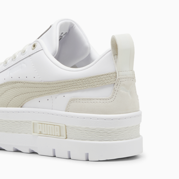 Tenis para mujer Mayze Luxe, PUMA White-Desert Dust, large-MEX