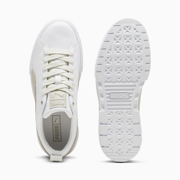 Tenis para mujer Mayze Luxe, PUMA White-Desert Dust, large-MEX