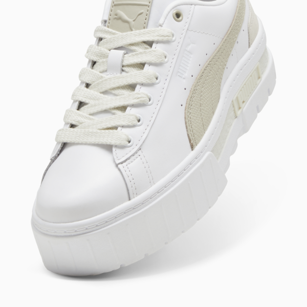 Tenis para mujer Mayze Luxe, PUMA White-Desert Dust, large-MEX