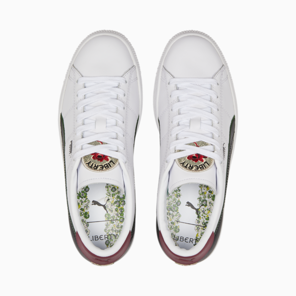 PUMA x LIBERTY Basket VTG Sneakers Women, Puma White-Puma Black, large-ZAF