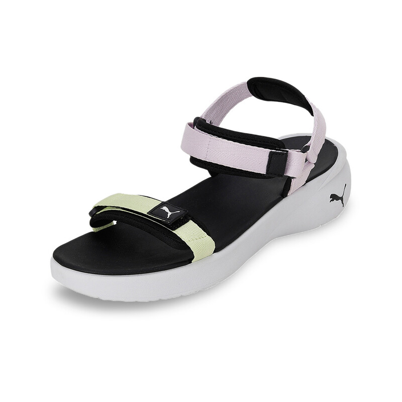 

Women's PUMA Sportie Vola Slides, White/black/violet