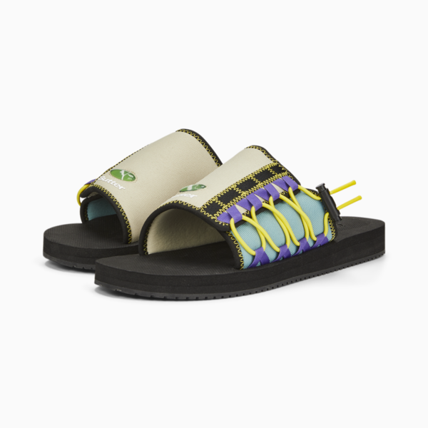 PUMA x BUTTER GOODS Wilo Sandals, Puma Black-Putty-Mineral Blue, large-ZAF