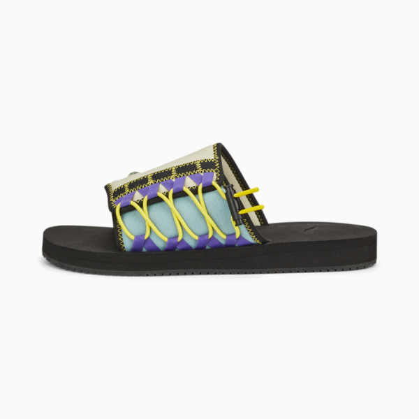 PUMA x BUTTER GOODS Wilo Sandals, Puma Black-Putty-Mineral Blue, large-ZAF