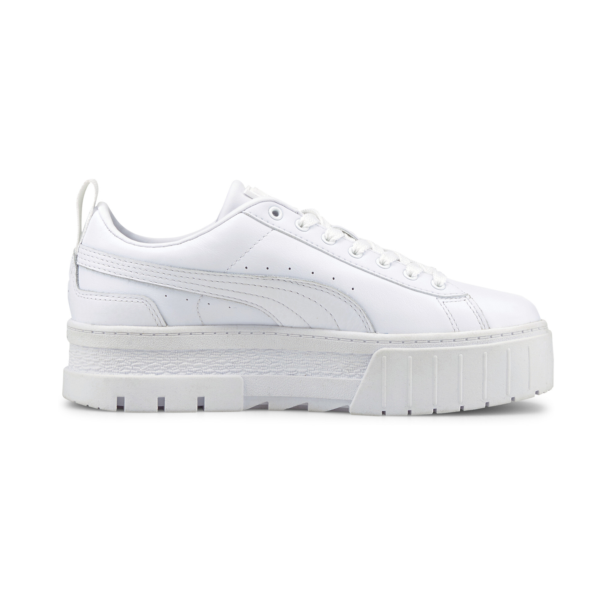 Women's Puma Mayze Classic's Trainers, White, Size 37, Shoes