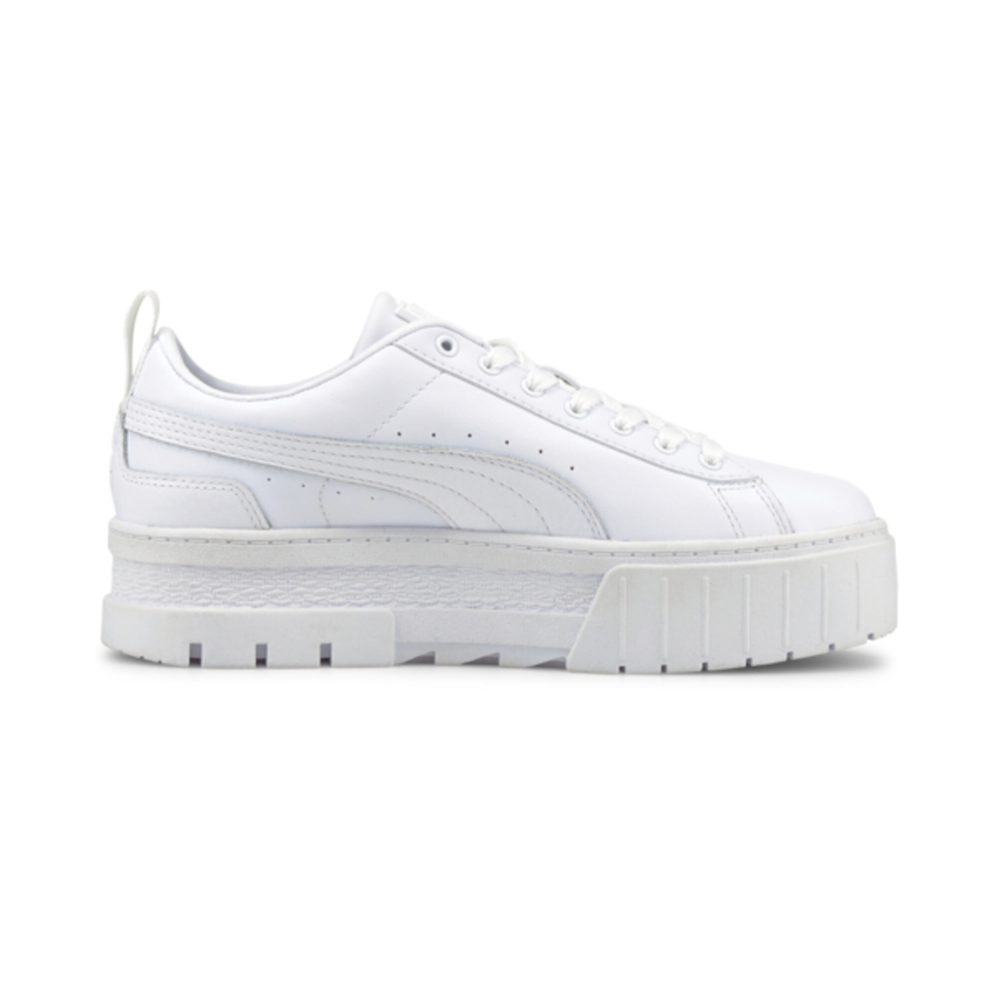 Women's PUMA Mayze Classic Trainers In White, Size EU 41