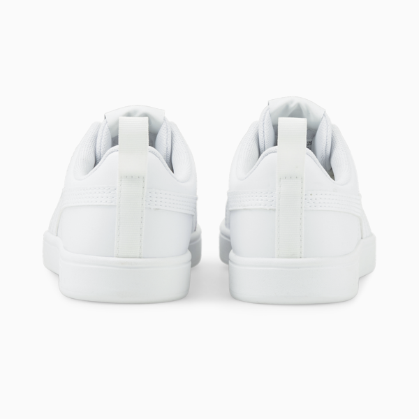 Rickie Youth Trainers, Puma White-Puma White-Glacier Gray, large-ZAF