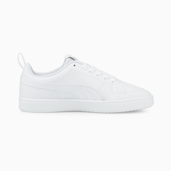 Rickie Youth Trainers, Puma White-Puma White-Glacier Gray, large-ZAF