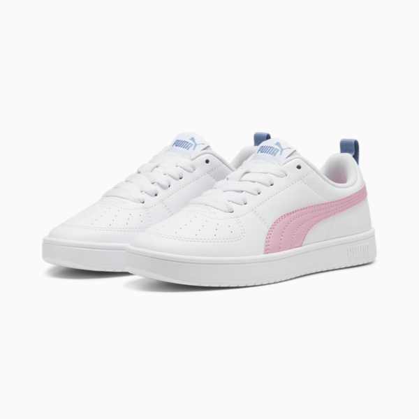 Tenis juveniles Rickie, PUMA White-Pink Lilac-Zen Blue, large-MEX