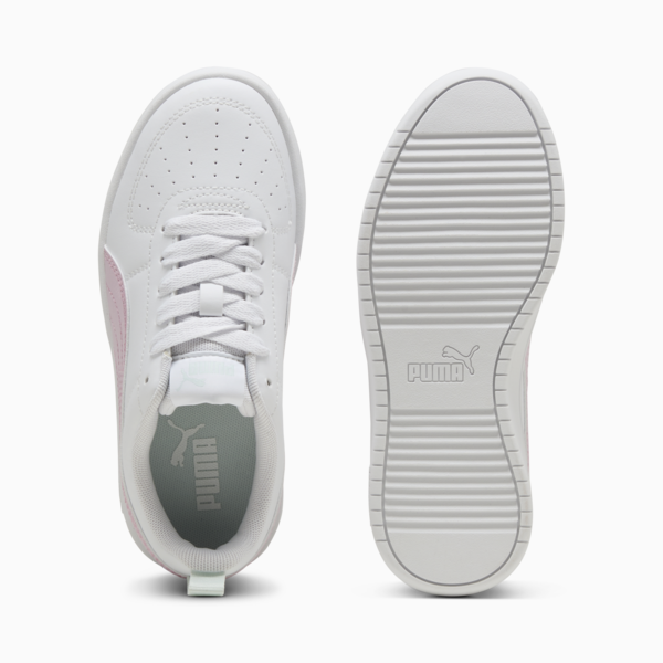 Rickie Youth Trainers, PUMA White-Rose Mauve-Peaceful Blue, large-ZAF