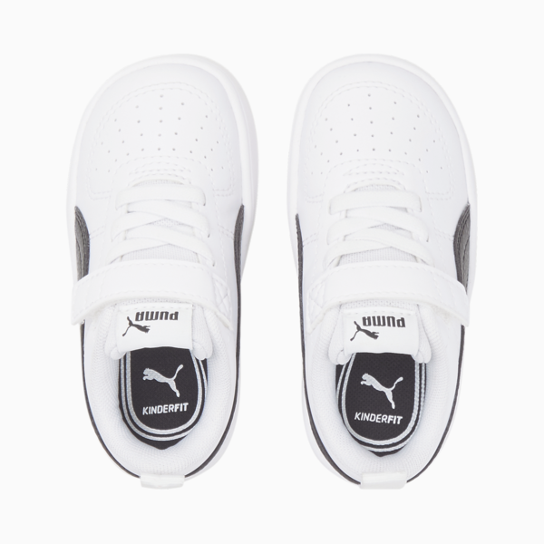 Rickie Alternative Closure Babies' Trainers, Puma White-Puma Black, large-MEX