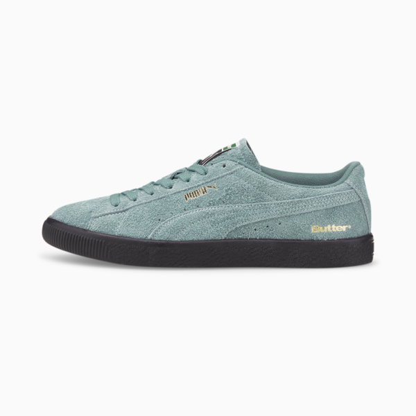 PUMA x BUTTER GOODS Suede VTG Trainers, Mineral Blue-Puma Black, large-ZAF