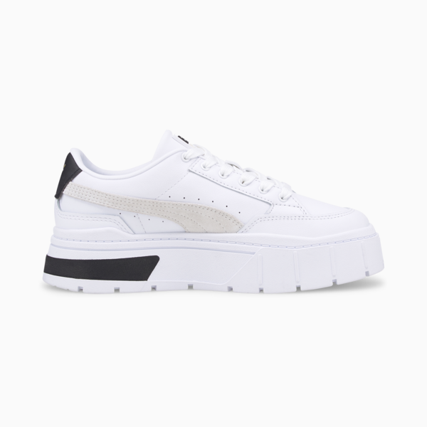 Mayze Stack Sneakers Women, Puma White-Vaporous Gray, large-MEX