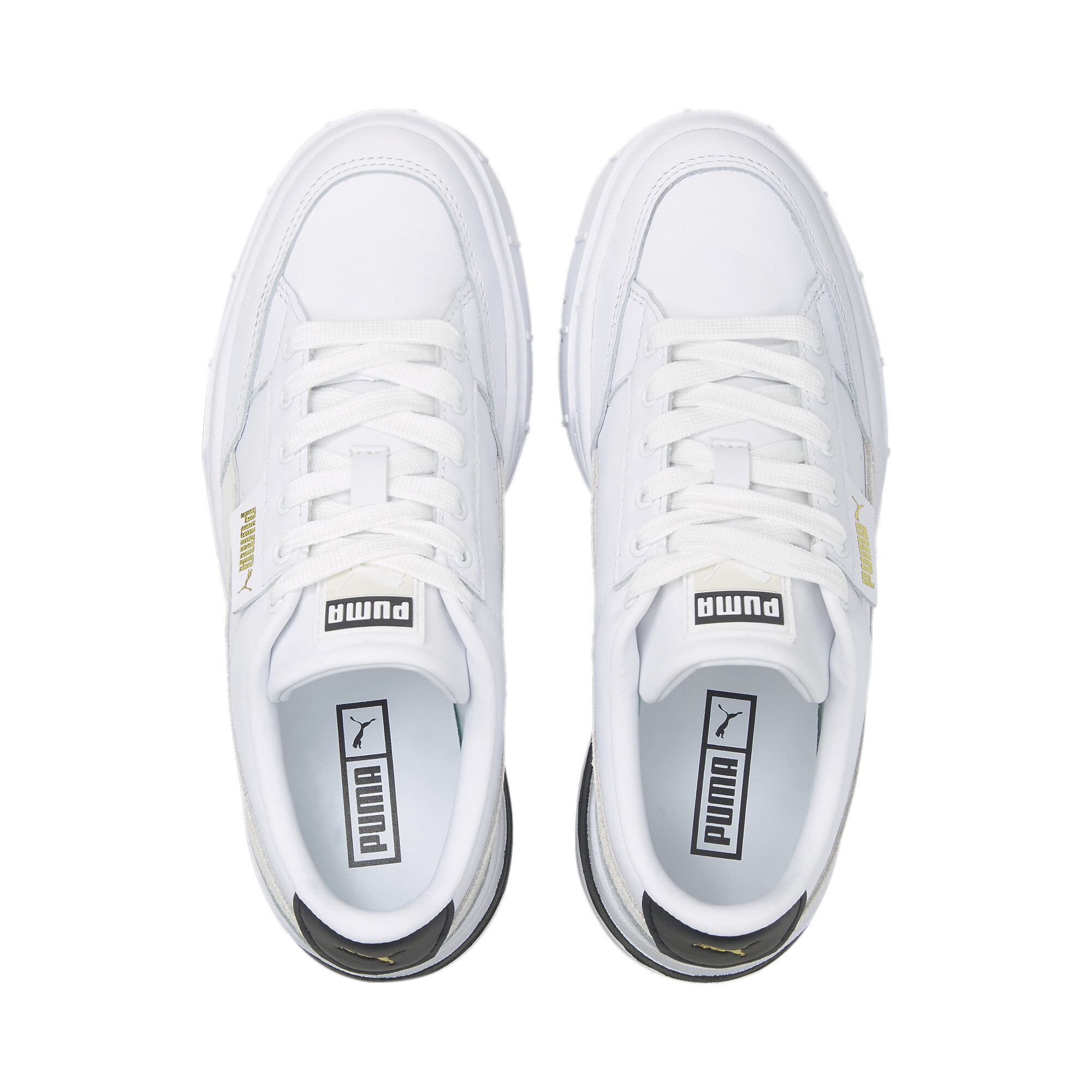 Women's PUMA Mayze Stack Sneakers Women In White, Size EU 36
