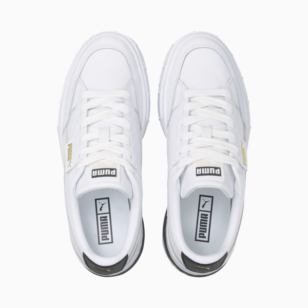 Mayze Stack Sneakers Women, Puma White-Vaporous Gray, large-MEX