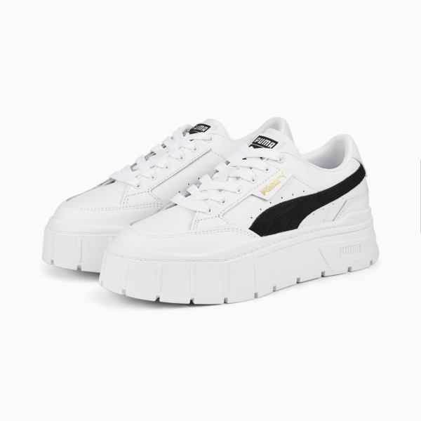 Tenis Mayze Stack para mujer, Puma White-Puma Black, large-MEX