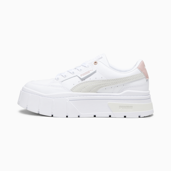 Mayze Stack Sneakers Women, PUMA White-Future Pink, large-ZAF