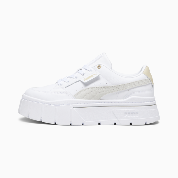 Mayze Stack Sneakers Women, PUMA White-Sedate Gray, large-ZAF