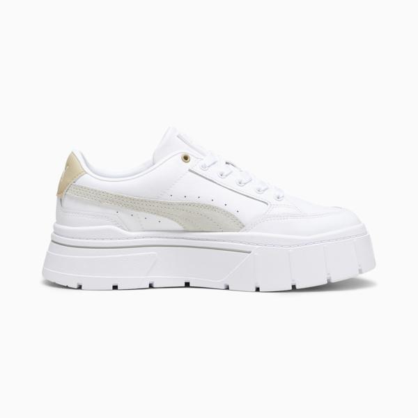Mayze Stack Sneakers Women, PUMA White-Sedate Gray, large-ZAF