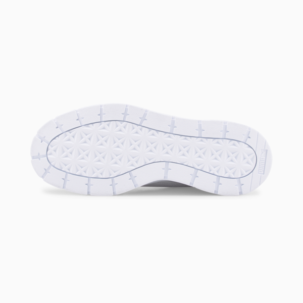Mayze Stack Leather Sneakers Women, Puma White, large-ZAF