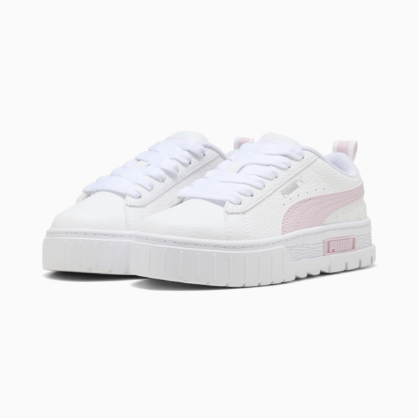 Tenis de cuero infantiles Mayze, PUMA White-Rose Mauve, large-MEX