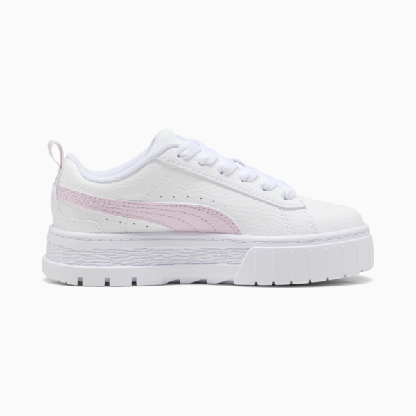 Tenis de cuero infantiles Mayze, PUMA White-Rose Mauve, large-MEX
