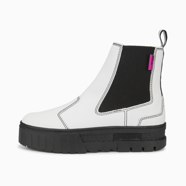 Mayze Pop Chelsea Boot Women, Puma White-Puma Black, large-ZAF