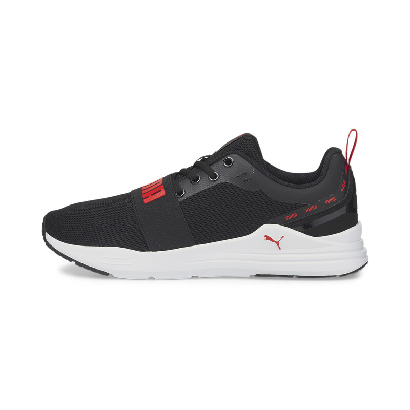 

Men's PUMA Wired Run Signature Unisex Sneakers, Black/red