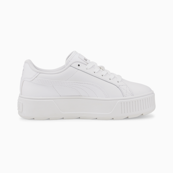 Karmen L Trainers Women, Puma White-Puma White-Puma Silver, large-ZAF
