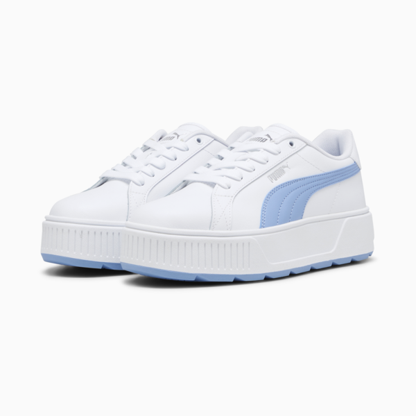 Karmen L Trainers Women, PUMA White-Blissful Blue, large-ZAF