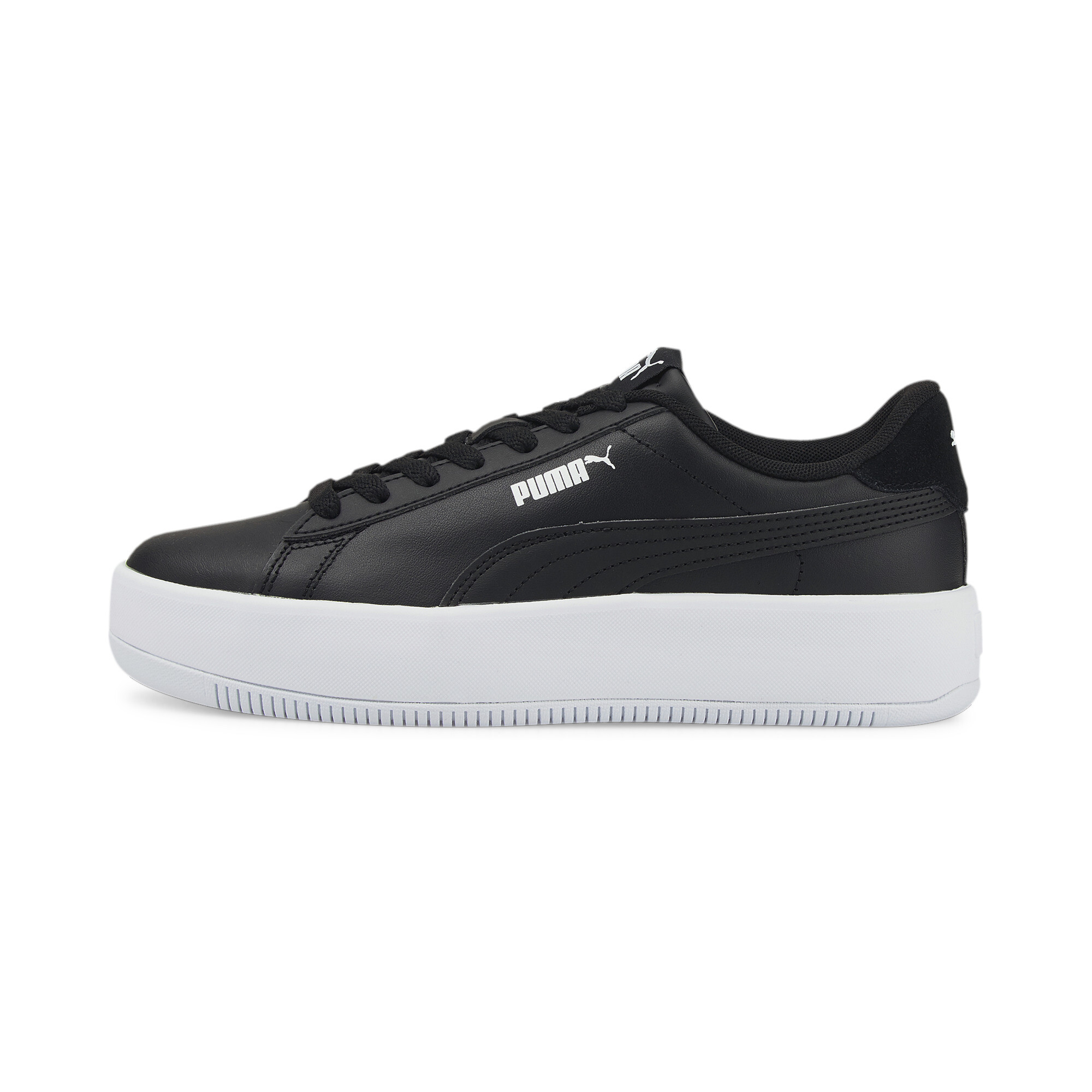 womens black puma basket trainers