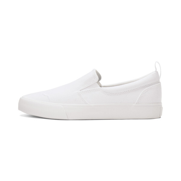 Shop Puma Bari Slip-on Comfort Women's Shoes In White- Silver