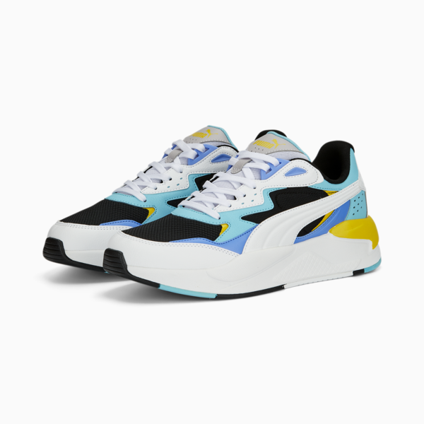 X-Ray Speed Trainers, PUMA Black-Hero Blue-PUMA White-Pelé Yellow, large-ZAF