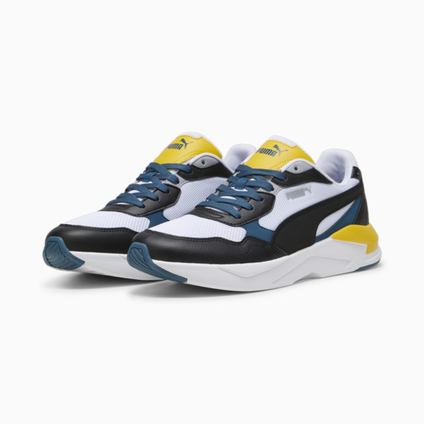 X-Ray Speed Lite Trainers, PUMA White-PUMA Black-Ocean Tropic-Yellow Sizzle, large-ZAF