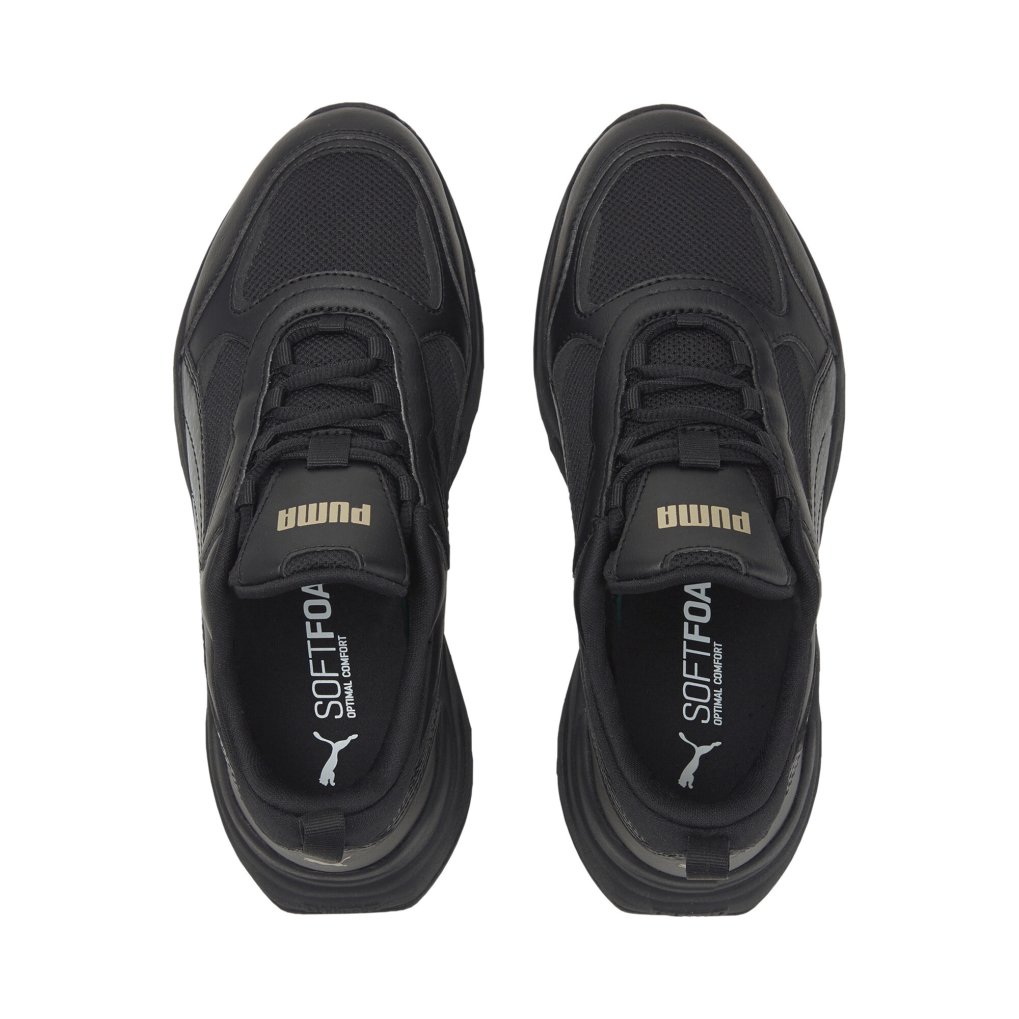 PUMA Cassia Dames Sneakers - Black/Gold - Maat 38