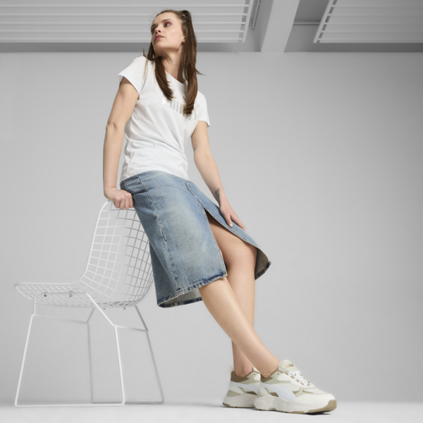 Zapatillas Cassia para mujer, Warm White-PUMA White-Desert Dust-Oak Branch-PUMA Gold, large-ARG
