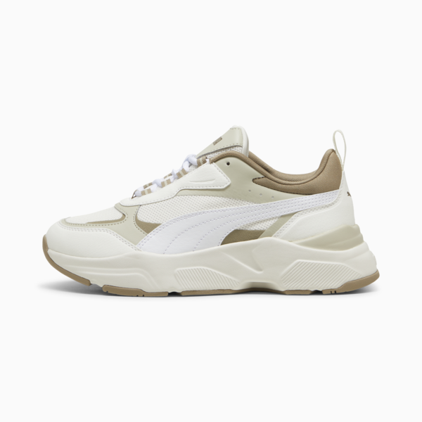 Zapatillas Cassia para mujer, Warm White-PUMA White-Desert Dust-Oak Branch-PUMA Gold, large-ARG