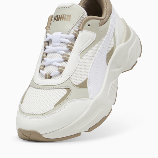 Zapatillas Cassia para mujer, Warm White-PUMA White-Desert Dust-Oak Branch-PUMA Gold, large-ARG