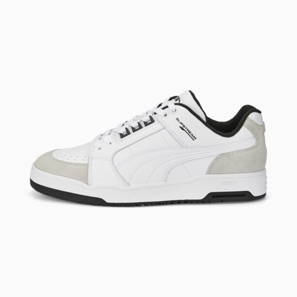 Slipstream Lo Retro Trainers, Puma White-Vaporous Gray, large-ZAF