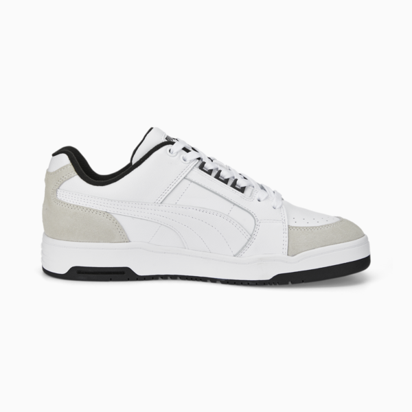 Slipstream Lo Retro Trainers, Puma White-Vaporous Gray, large-ZAF