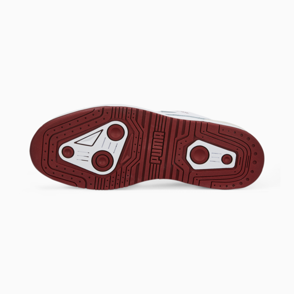 Slipstream Lo Retro Trainers, Puma White-Intense Red, large-ZAF