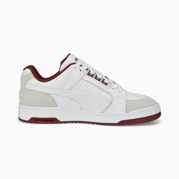 Slipstream Lo Retro Trainers, Puma White-Intense Red, large-ZAF