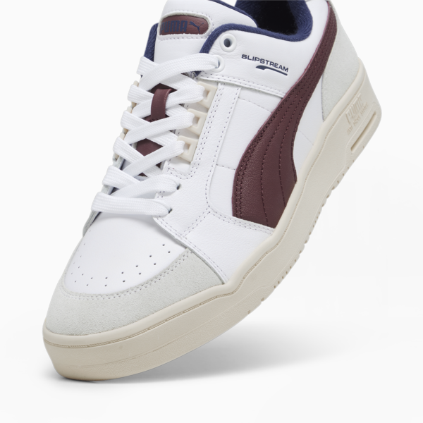 Slipstream Lo Retro Trainers, PUMA White-Team Regal Red, large-ZAF