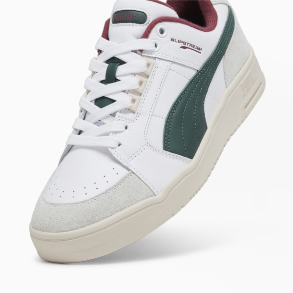 Slipstream Lo Retro Trainers, PUMA White-Malachite, large-ZAF