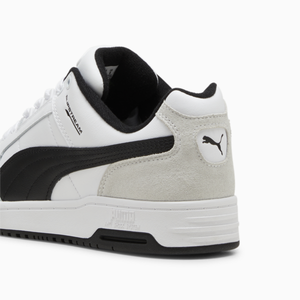 Slipstream Lo Retro Trainers, PUMA White-PUMA Black, large-ZAF