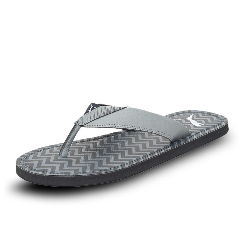 Men's PUMA Gregor Flip Flops, White/black/silver