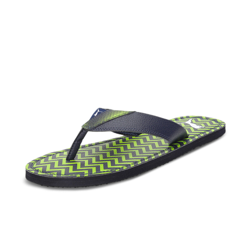 

Men's PUMA Gregor Flip Flops, White/black/purple