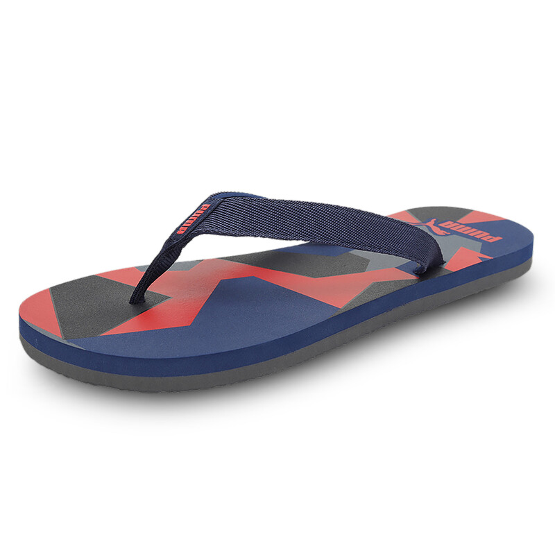 

Men's PUMA Pass Unisex Flip Flops, Black/red/purple